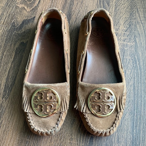 Tory Burch Shoes - Tory Burch Brown Moccasin Loafers Flats